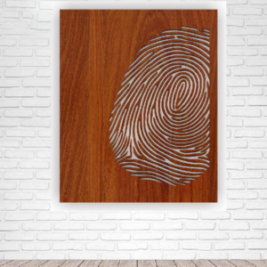 Wooden Finger Print Art | Wall Decor Wooden Product