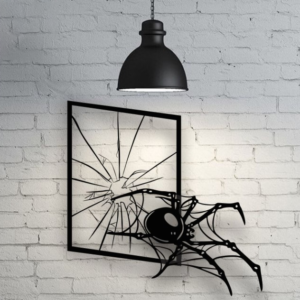 Spider web in the Wall frame | Metal art design Wall decor