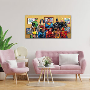 All dc comics characters wall art | canvas painting