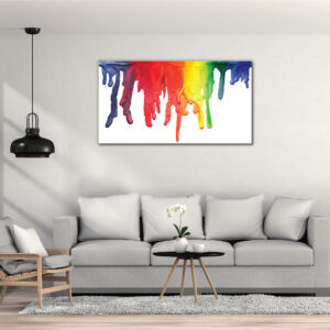 colorful water painting wall art | canvas painting