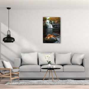 Natural forest water fall Canvas painting