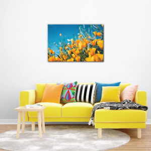 Nature yellow flower wall art canvas painting