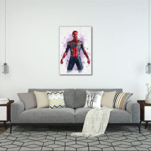 Spiderman iron suit up wall art | canvas painting