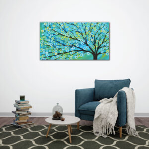 Water color tree drawing wall art | canvas painting