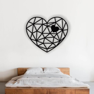 Symbol of Love Heartin Wall decor for Couples Bedroom