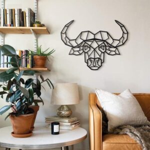 The Bull face metal art wall decor