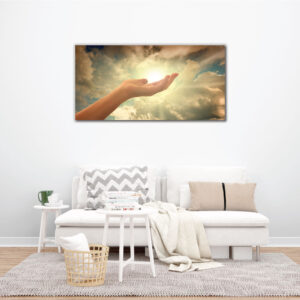 Feel the power of Hand wall design painting | Canvas