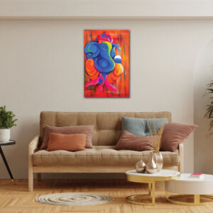 Lord Ganesha wall painting art design | Canvas paintings