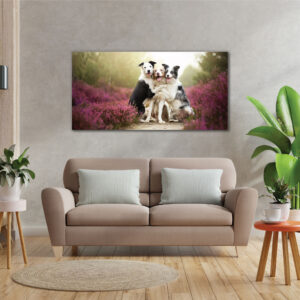 The beautiful click of 3 Dog Family Photo Frame