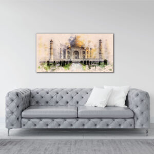 The Love symbol of Taj mahal canvas painting